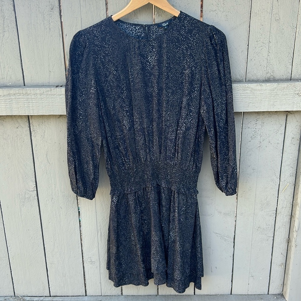 NWT Rails Inez Dress in Slate Python Revolve Snakeskin Print Animal Print Sz S